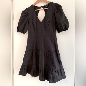 French connection birch poplin v neck dresss babydoll